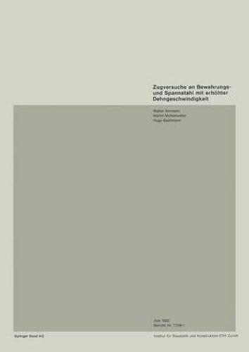 Cover image for Zugversuche an Bewehrungs- Und Spannstahl Mit Erhahter Dehngeschwindigkeit