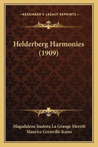 Cover image for Helderberg Harmonies (1909)