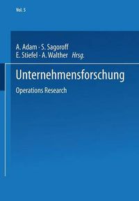 Cover image for Unternehmensforschung: Operations Research