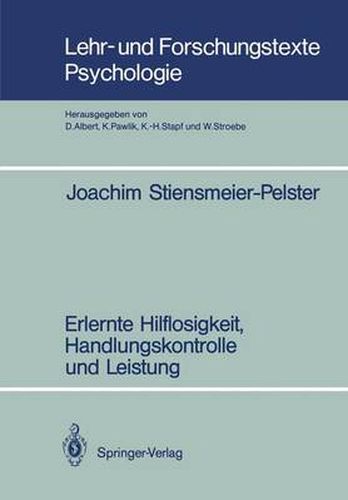 Cover image for Erlernte Hilflosigkeit, Handlungskontrolle und Leistung