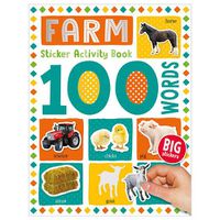 Cover image for 100 Farm Words Sticker Activity