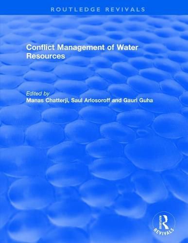 Cover image for Conflict Management of Water Resources