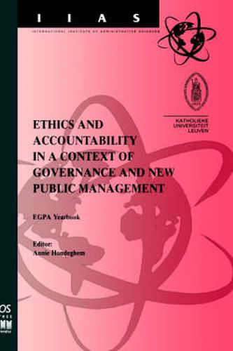 Cover image for Ethics and Accountability in a Context of Governance and New Public Management: EGPA Yearbook