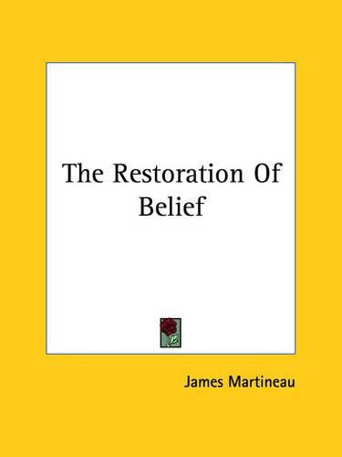 Cover image for The Restoration of Belief