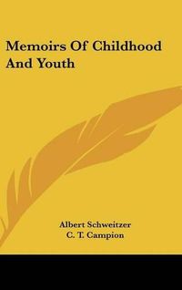 Cover image for Memoirs of Childhood and Youth