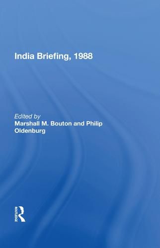 Cover image for India Briefing, 1988