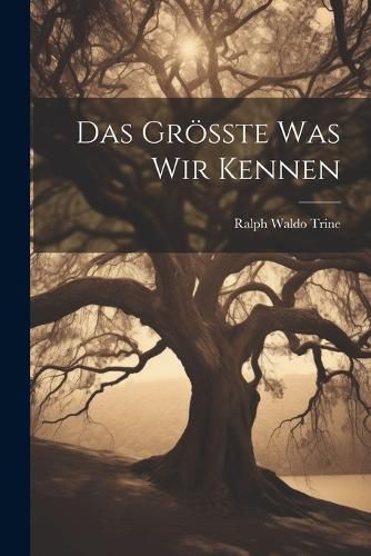 Cover image for Das Groesste was wir Kennen