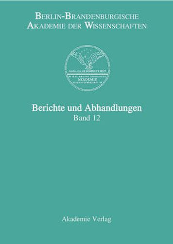 Cover image for Berichte und Abhandlungen, Band 12