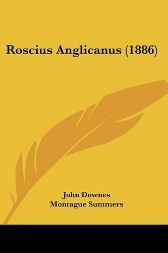 Roscius Anglicanus (1886)