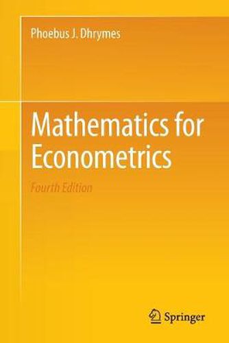 Cover image for Mathematics for Econometrics