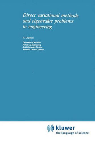 Cover image for Direct Variational Methods and Eigenvalue Problems in Engineering