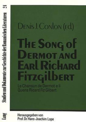 Cover image for Song of Dermot and Earl Richard Fitzgilbert