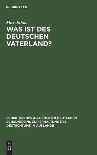 Cover image for Was ist des Deutschen Vaterland?