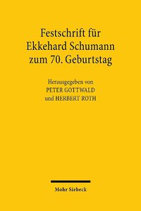 Cover image for Festschrift fur Ekkehard Schumann zum 70. Geburtstag