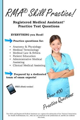 Cover image for RMA Skill Practice: Registered Medical Assistant Practice Test Questions