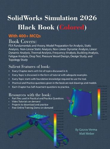 Cover image for SolidWorks Simulation 2026 Black Book