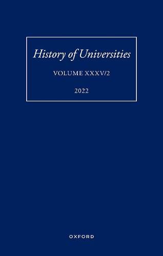 Cover image for History of Universities: Volume XXXV / 2