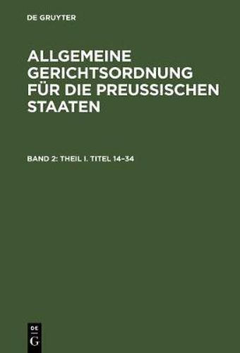 Cover image for Theil I. Titel 14-34