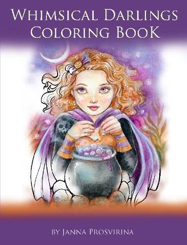 Cover image for Whimsical Darlings Coloring Book