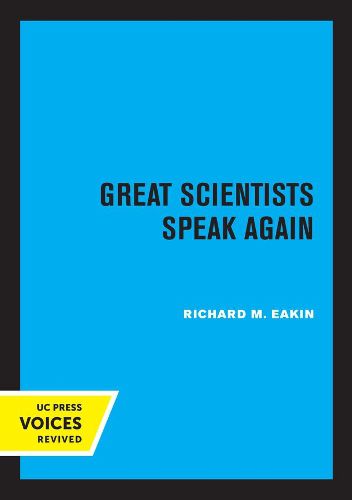 Cover image for Great Scientists Speak Again