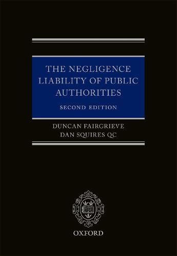 Cover image for The Negligence Liability of Public Authorities