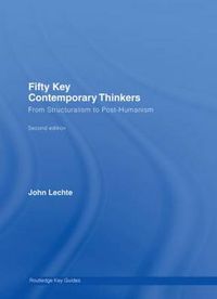 Cover image for Fifty Key Contemporary Thinkers: From Structuralism to Post-Humanism