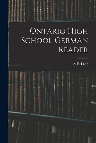 Cover image for Ontario High School German Reader