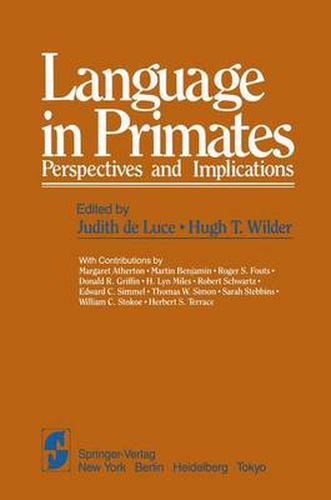 Cover image for Language in Primates: Perspectives and Implications