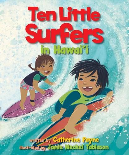 Cover image for Ten Little Surfers in Hawaii