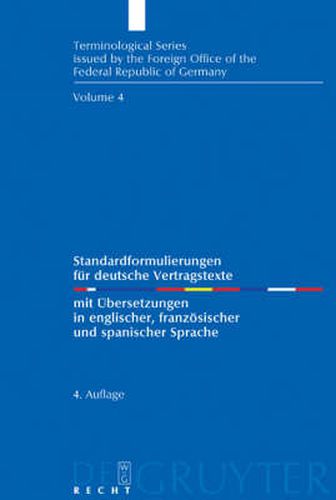 Cover image for Standardformulierungen fur deutsche Vertragstexte