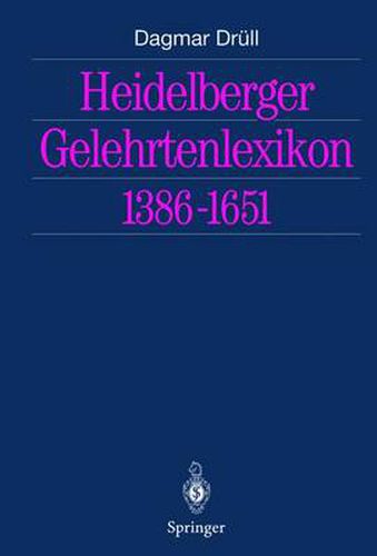 Cover image for Heidelberger Gelehrtenlexikon