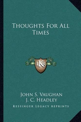 Cover image for Thoughts for All Times