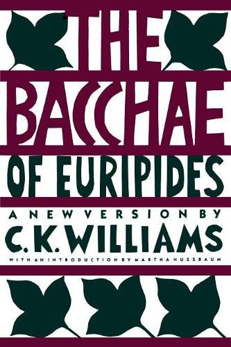 Cover image for The Bacchae of Euripides