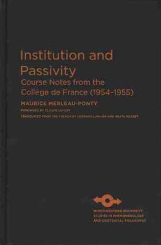 Cover image for Institution and Passivity