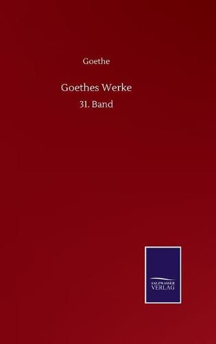 Cover image for Goethes Werke: 31. Band