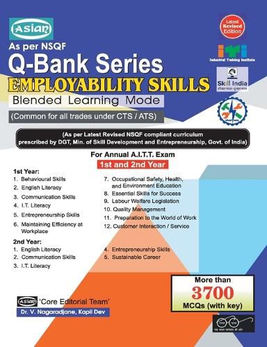 Cover image for Employability Skills Q-Bank (Blended NSQF 1st & 2nd Year)