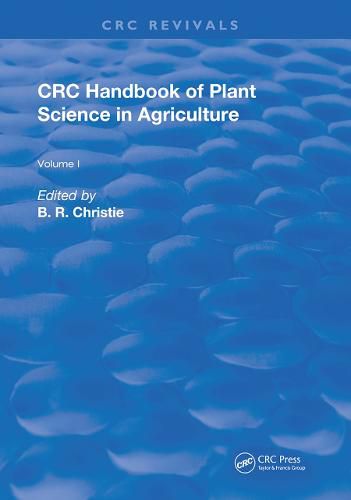 Cover image for CRC Handbook of Plant Science in Agriculture
