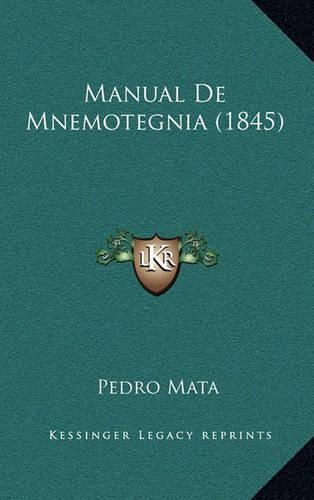 Cover image for Manual de Mnemotegnia (1845)