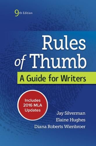 Cover image for Rules of Thumb 9e MLA 2016 UPDATE