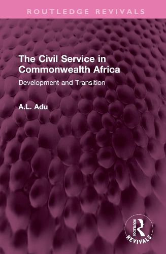 Cover image for The Civil Service in Commonwealth Africa