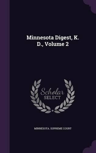 Cover image for Minnesota Digest, K. D., Volume 2