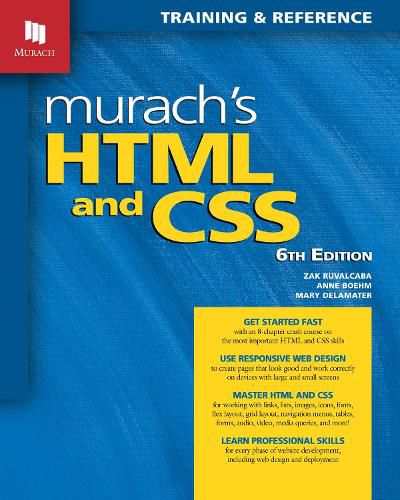 Cover image for Murach's HTML and CSS (6th Edition)