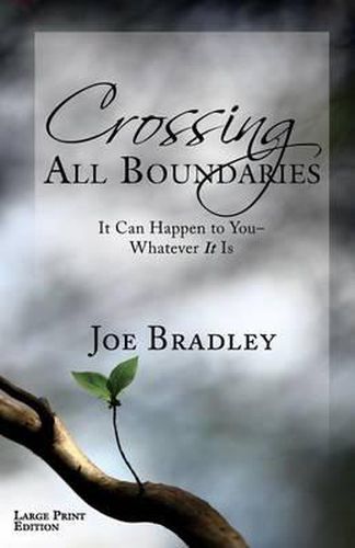 Cover image for Crossing All Boundaries: It Can Happen To You- Whatever It Is Large Print Version