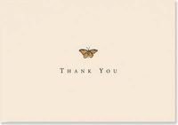 Cover image for Gold Butterfly Thank You Notes