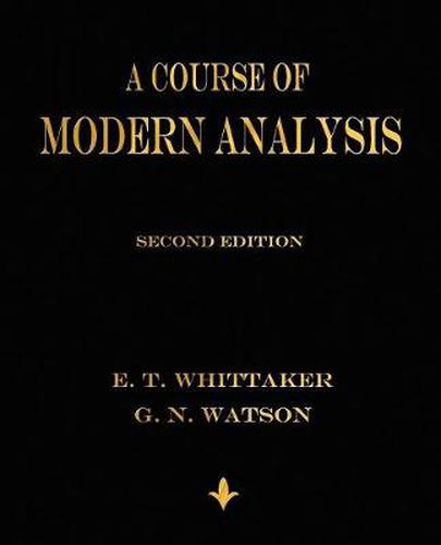 Cover image for A Course of Modern Analysis