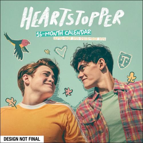 Cover image for Heartstopper 16-Month 2023-2024 Wall Calendar with Bonus Poster and Love Notes