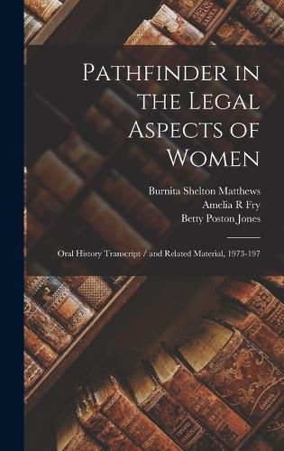 Cover image for Pathfinder in the Legal Aspects of Women