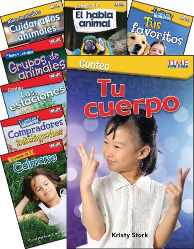 Cover image for TIME FOR KIDS Math/Science Spanish Grades K-1: 8-Book Set