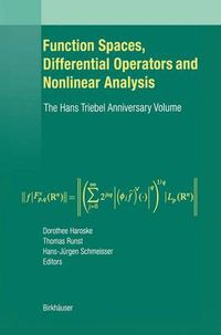 Cover image for Function Spaces, Differential Operators and Nonlinear Analysis: The Hans Triebel Anniversary Volume