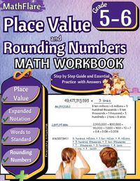 Cover image for Place Value and Expanded Notations Math Workbook 5th and 6th Grade